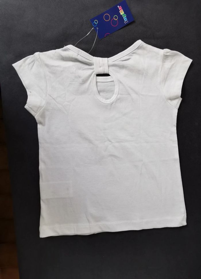 tee-shirt blanc motifs marins - 18 mois - photo numéro 2
