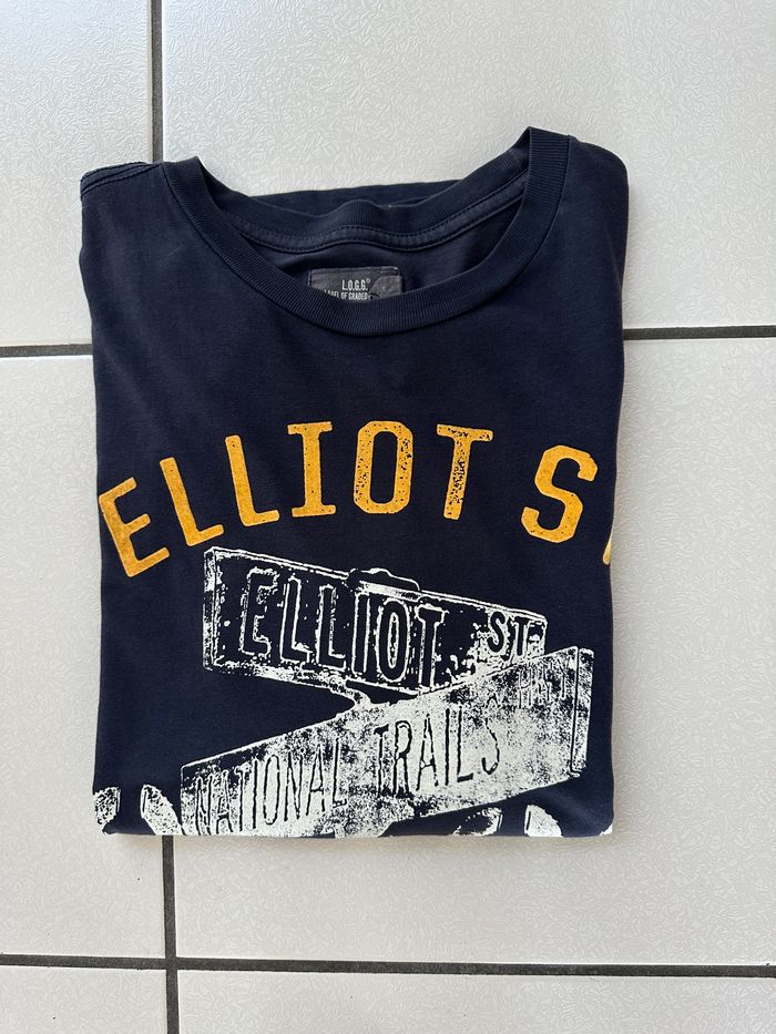 tee shirt bleu marine "Cross Roads" taille 12 ans - photo numéro 6