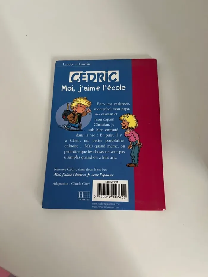 Livre de la bibliothèque Rose, Cédric moi, j’aime l’école - photo numéro 2