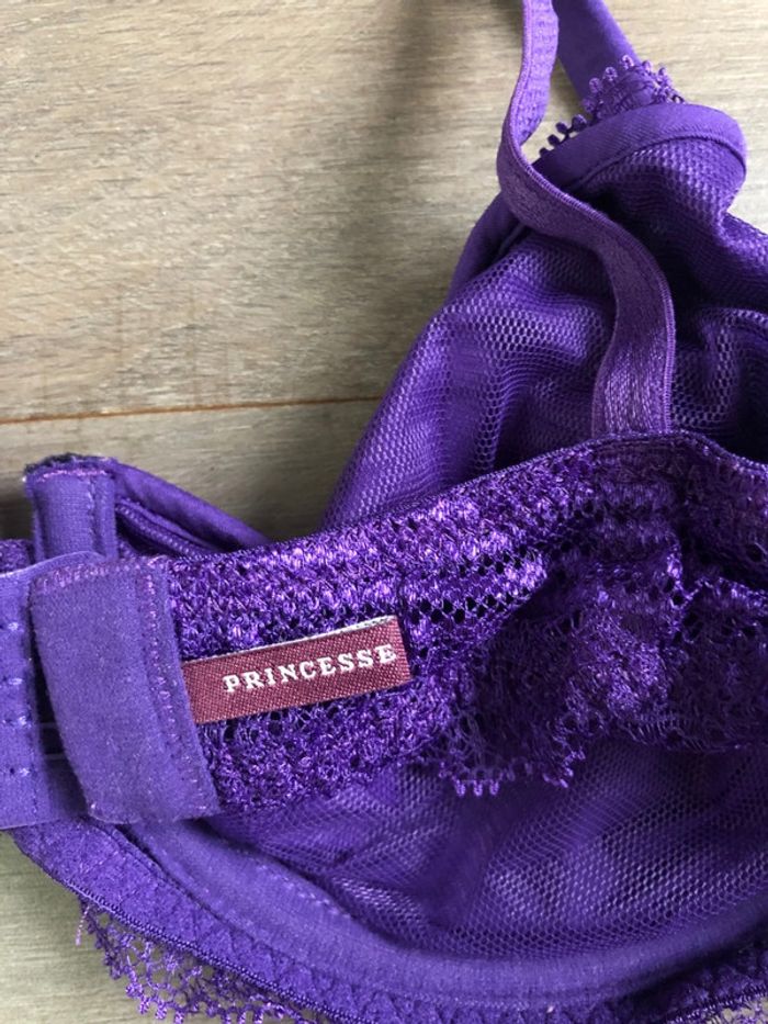 Soutien gorge princesse tam tam taille 90B violet - photo numéro 5