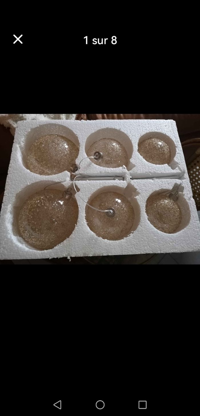 Boules de Noël en verre