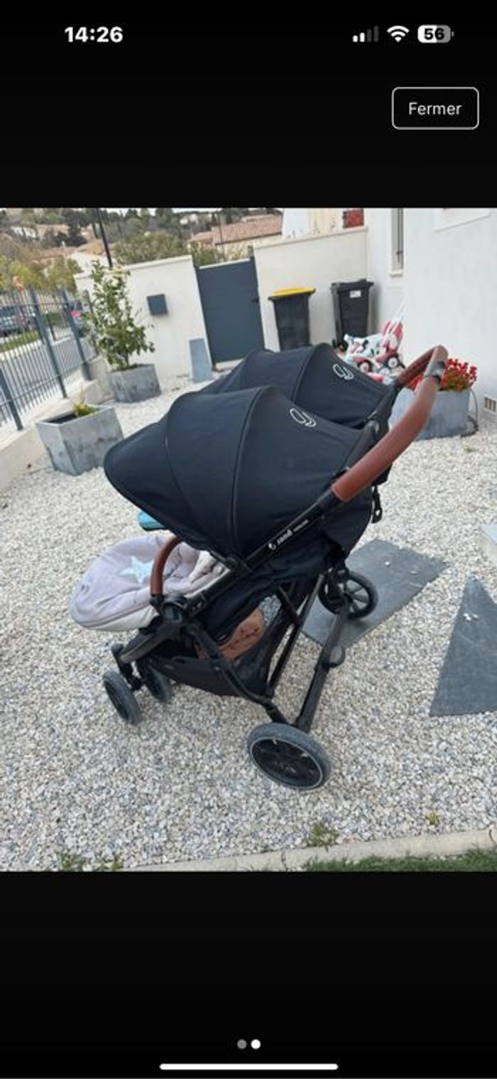 Poussette double jané