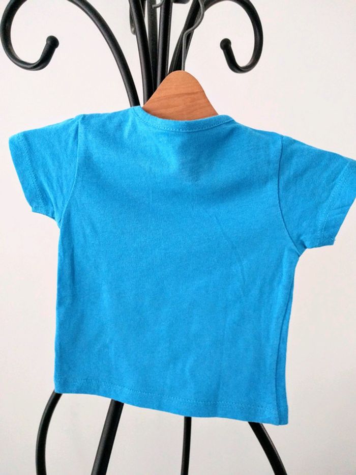 Tee shirt mer bleu 1 mois - photo numéro 3