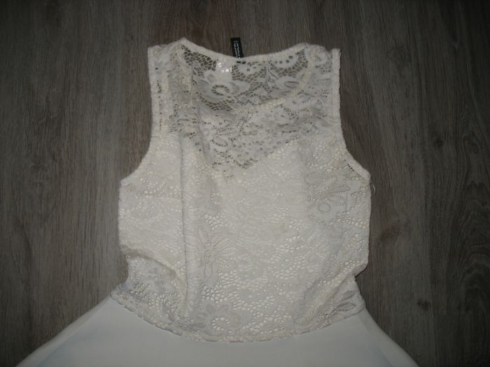 BLOUSE SM ÉCRU DENTELLE "H&M" - TAILLE S - n°02 - photo numéro 4