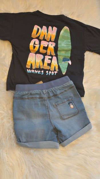 (Neufs non portés)🏷💙🥰 ensemble teeshirt mc et short 36mois/3ans garçon 💙🥰