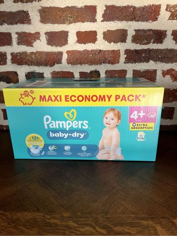 Pampers baby dry taille 4+ couches
