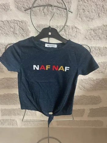 Tee shirt fille naf naf manches courtes 6 ans