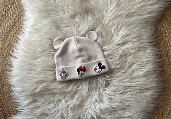 Fille 👧🏻 Bonnet beige disney minnie/mickey/daisy - h&m taille 1/2 ans