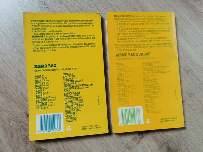 Memo Bac Bordas lot de 2 livres - photo numéro 9