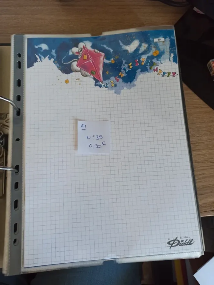 Feuille Diddl A4 39 0,90€