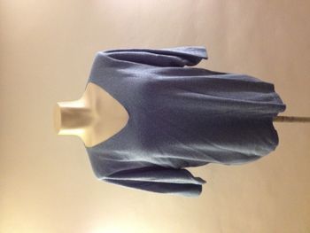 Blouse amble bleue effet brillant look féminin T40