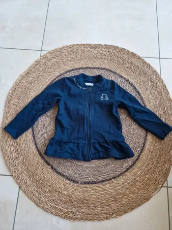 Joli cardigan zippé Lulu Castagnette fille taille 3 ans