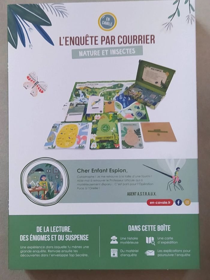 L'Enquête par Courrier - Nature et Insectes - Livre jeu sous emballage - photo numéro 2