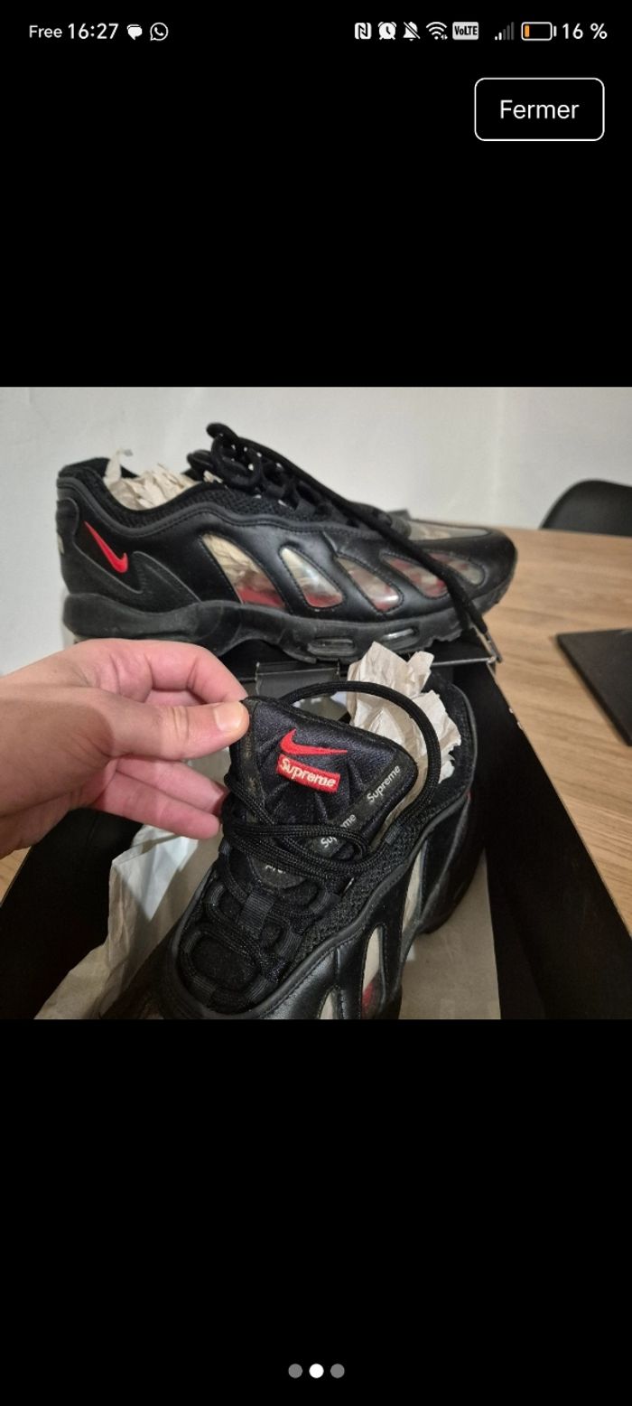 Nike air max 96 suprême noir - photo numéro 2