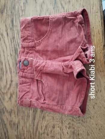 Short Kiabi 3 ans