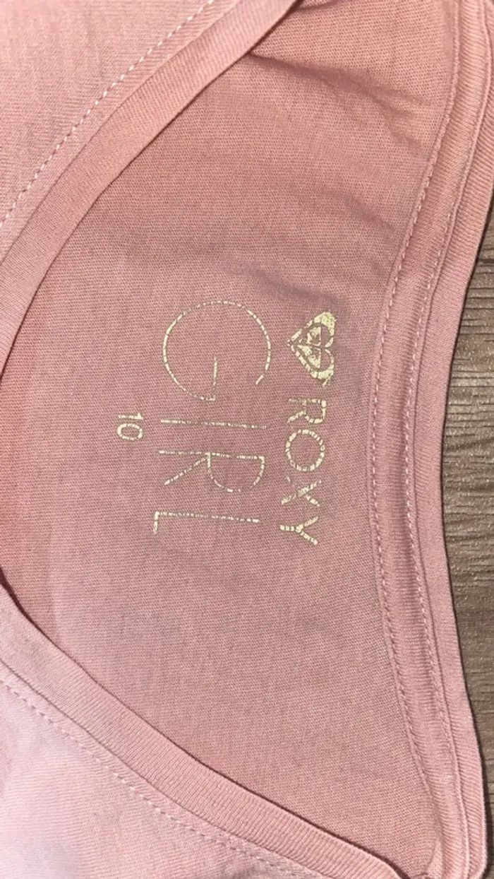 T-shirt rose pale Roxy - photo numéro 4