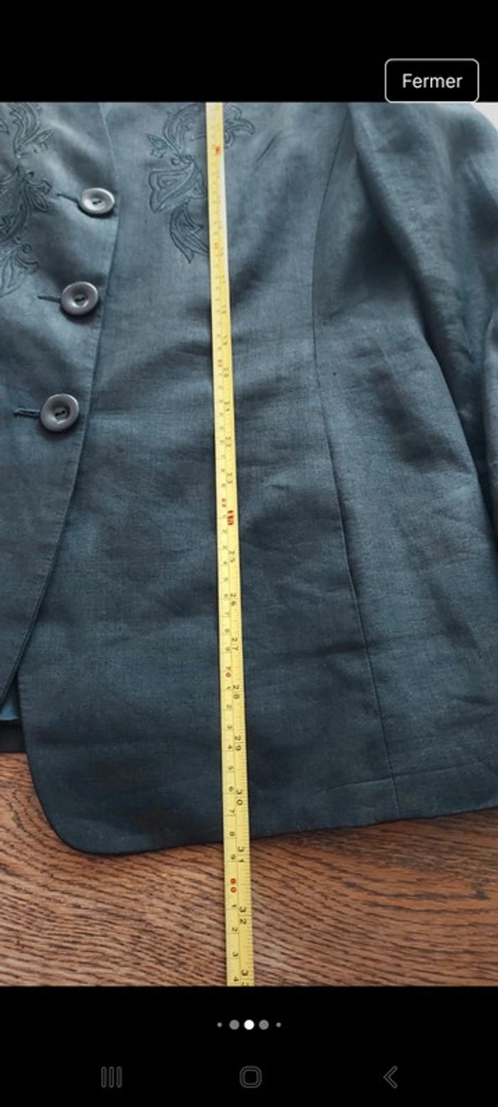 Blazer Synonyme de Georges Rech t 46 en lin - photo numéro 8