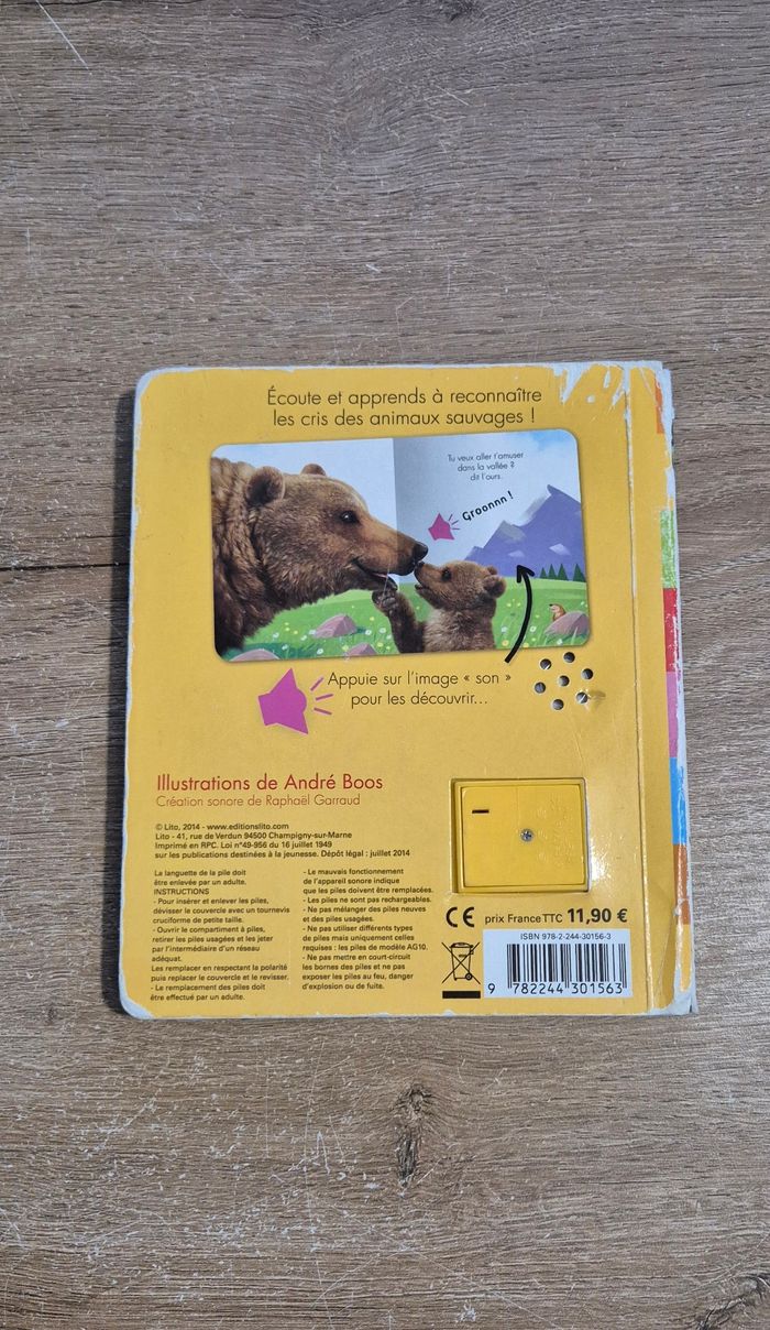 Livre sonore Les animaux sauvages - photo numéro 7