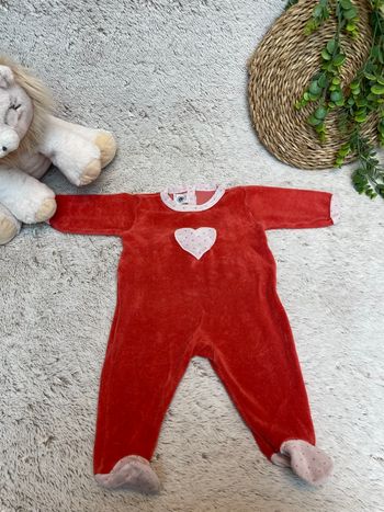 Pyjama en éponge rouge - Petit Bateau 