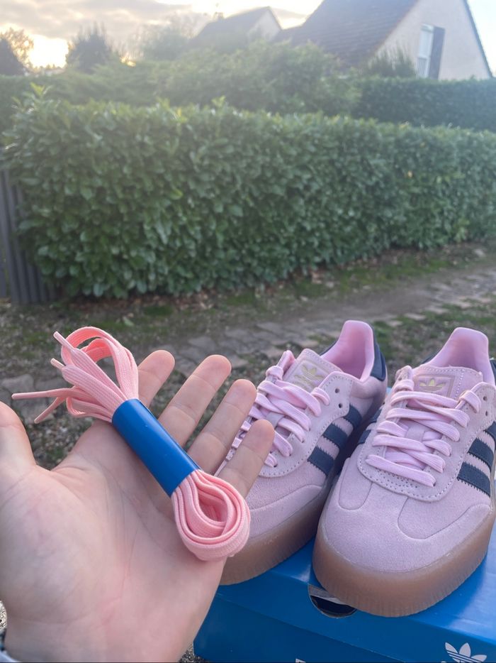 Adidas Samba - Clear Pink/Night Indigo - photo numéro 5