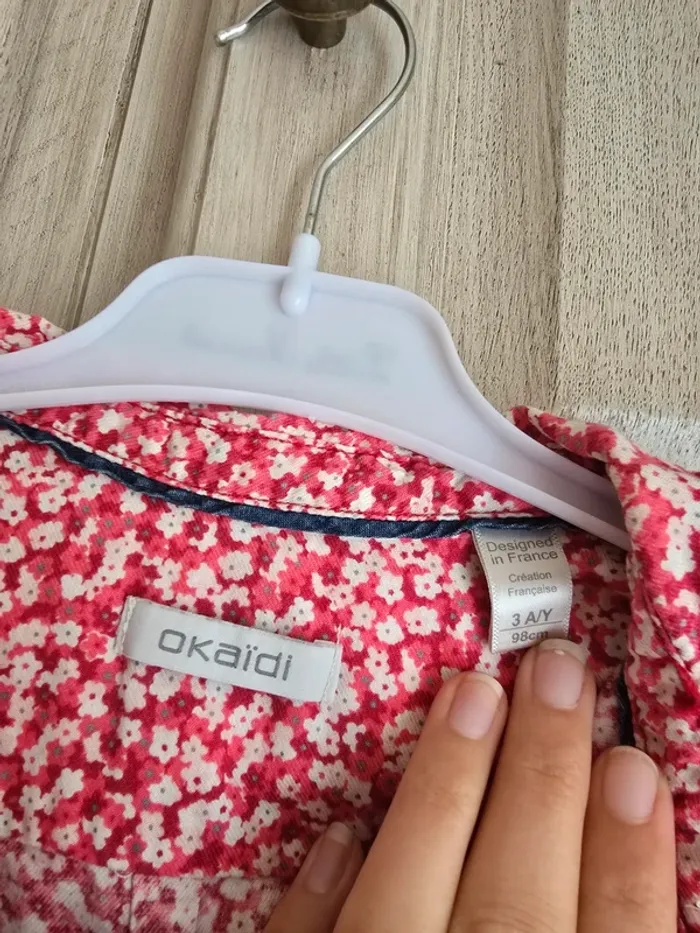Chemise blouse liberty fleurie okaïdi 3 ans - photo numéro 2
