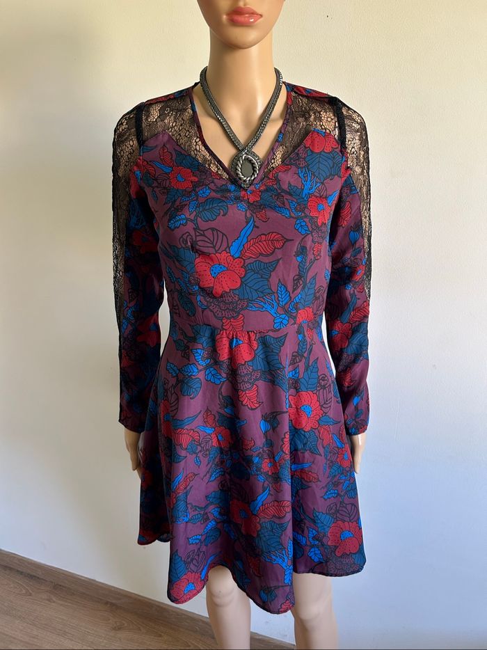 Robe imprimée neuve à manches longues Morgan taille 34