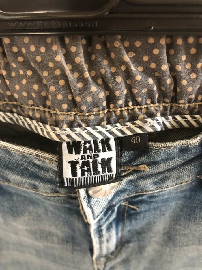 jeans bleu évasée walk and talk - photo numéro 4