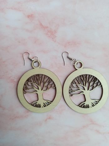 Boucles d'oreilles arbre de vie
