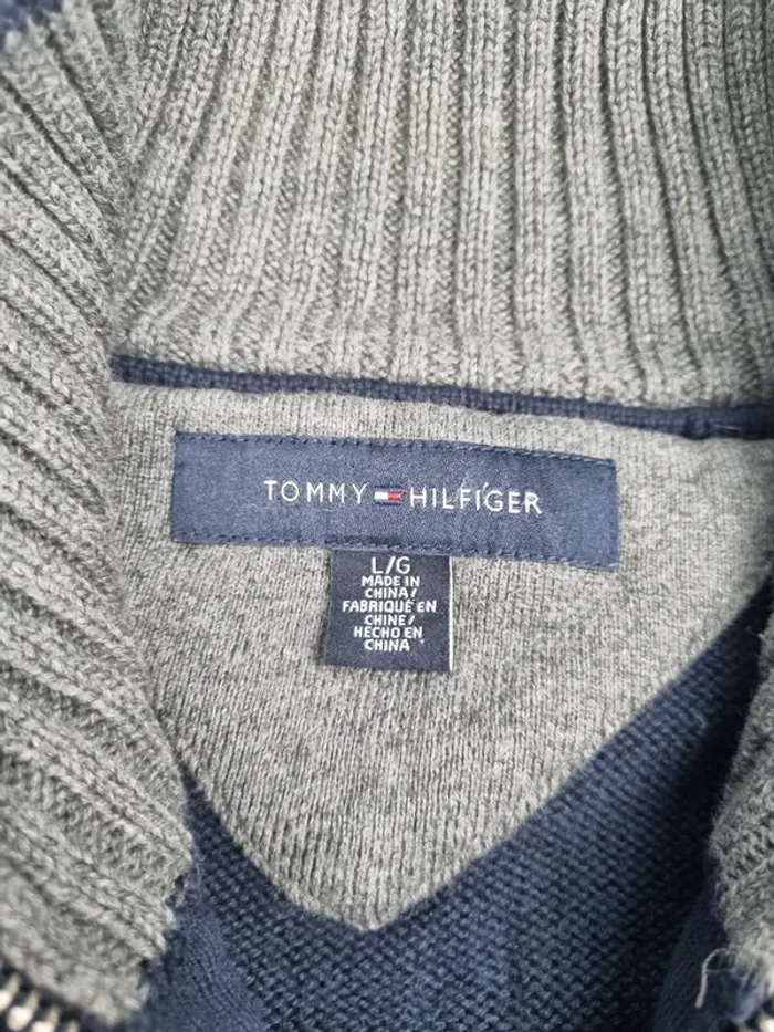 Gilet zippé Tommy Hilfiger bleu marine, L Hommes - photo numéro 6