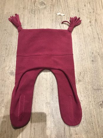 Bonnet cache oreille en polaire taille 6-12 mois