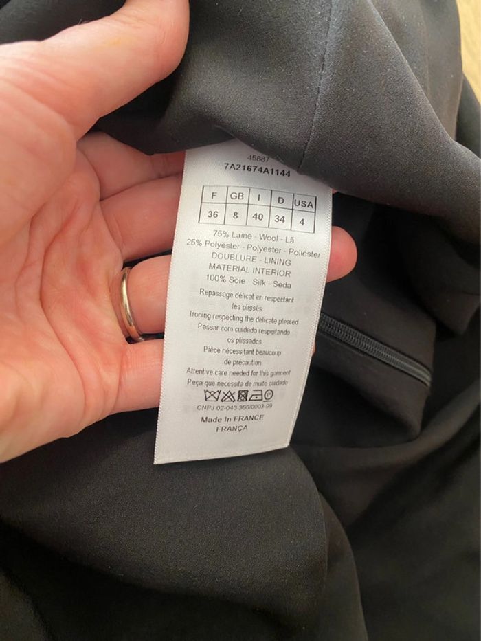 Robe en laine pied de poule Christian Dior taille 36 - photo numéro 6