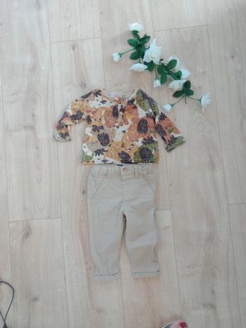 Lot t-shirt et pantalon 12 mois c 81