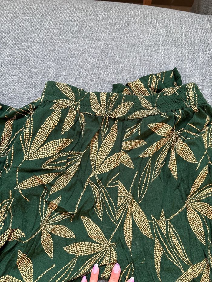 Ensemble t-shirt pantalon fluide Vert mango taille M - photo numéro 13