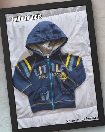 Veste zippée à capuche 🧸 Mini Gang 🧸 18 mois 