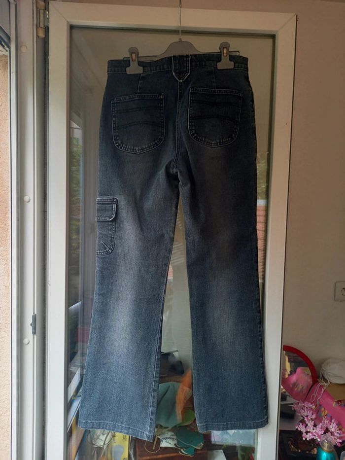 Jean noir vintage à jambes larges - photo numéro 2