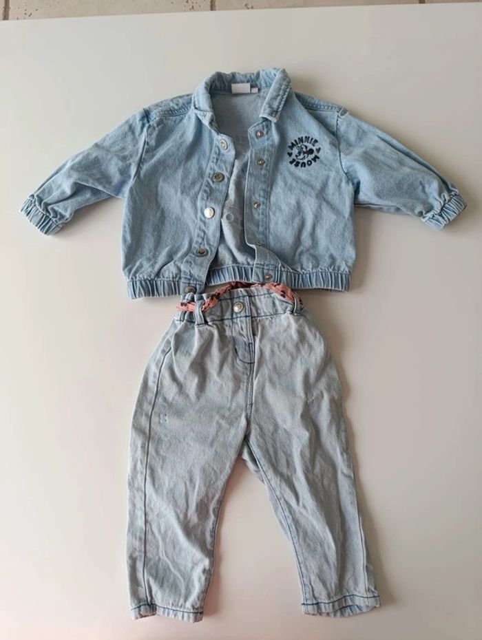 Ensemble jean minnie mickey disney 18mois