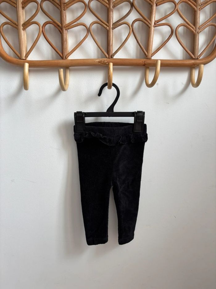 Pantalon velours noir 6 mois
