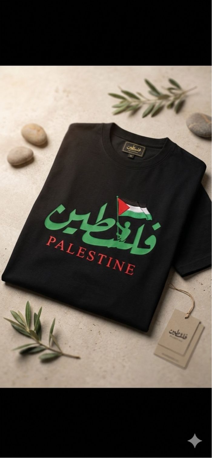 T shirt Palestine 100% coton - photo numéro 2