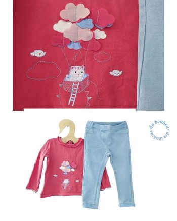 23-24 mois 2 ans ensemble teeshirt sergent major et pantalon Gémo