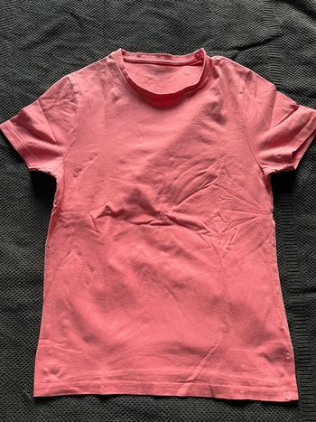 T-shirt, couleur, corail, homme