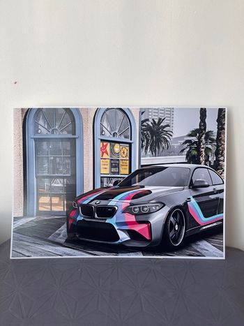 Affiche déco voiture sport style racing – chambre ado / garage A3