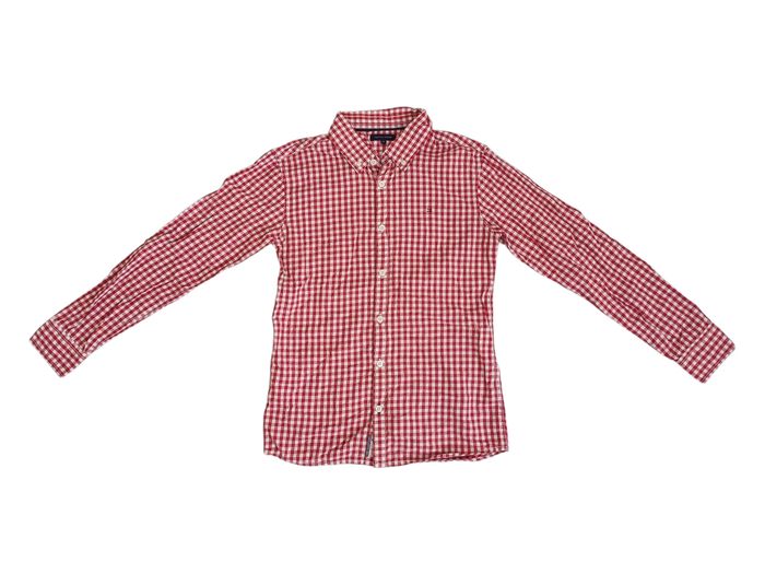 Chemise Tommy Hilfiger garçon 14 ans – carreaux rouge & blanc - photo numéro 2