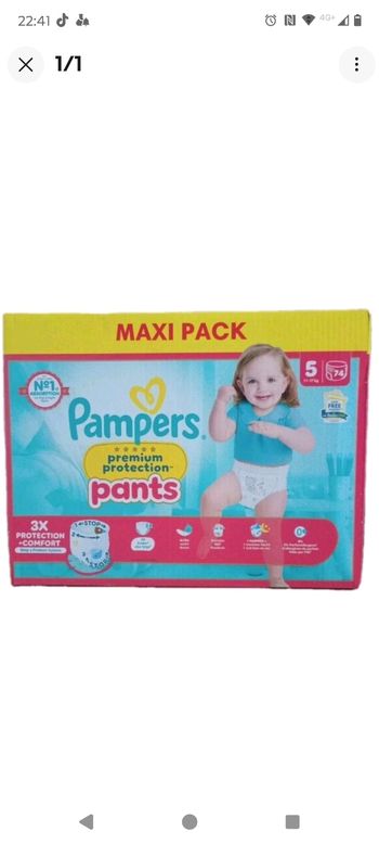 Pampers Premium Protection Pants Taille 5(74 Couches) 11-17Kg