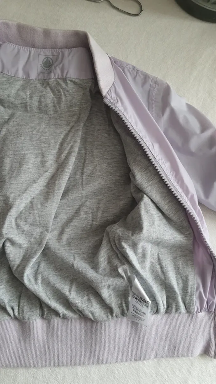 Blouson parme "Petit bateau" 3 ans - photo numéro 5