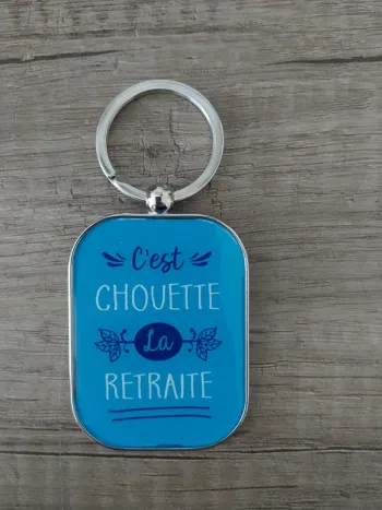 Porte-clefs C'est chouette la retraite