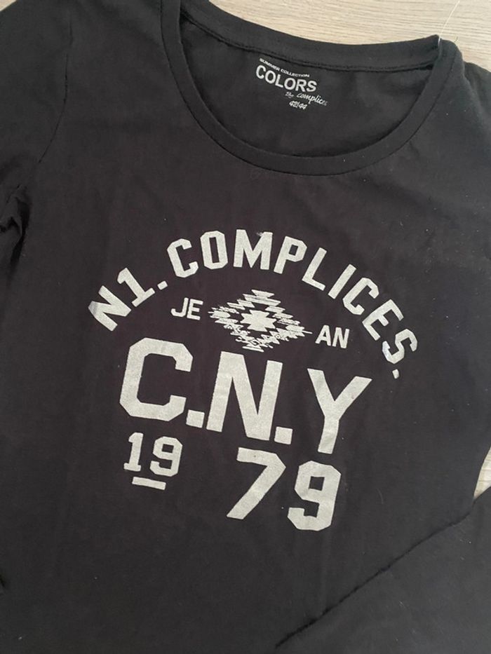 Tee shirt T-shirt Complices taille 42 44 Neuf val 17,99 - photo numéro 2