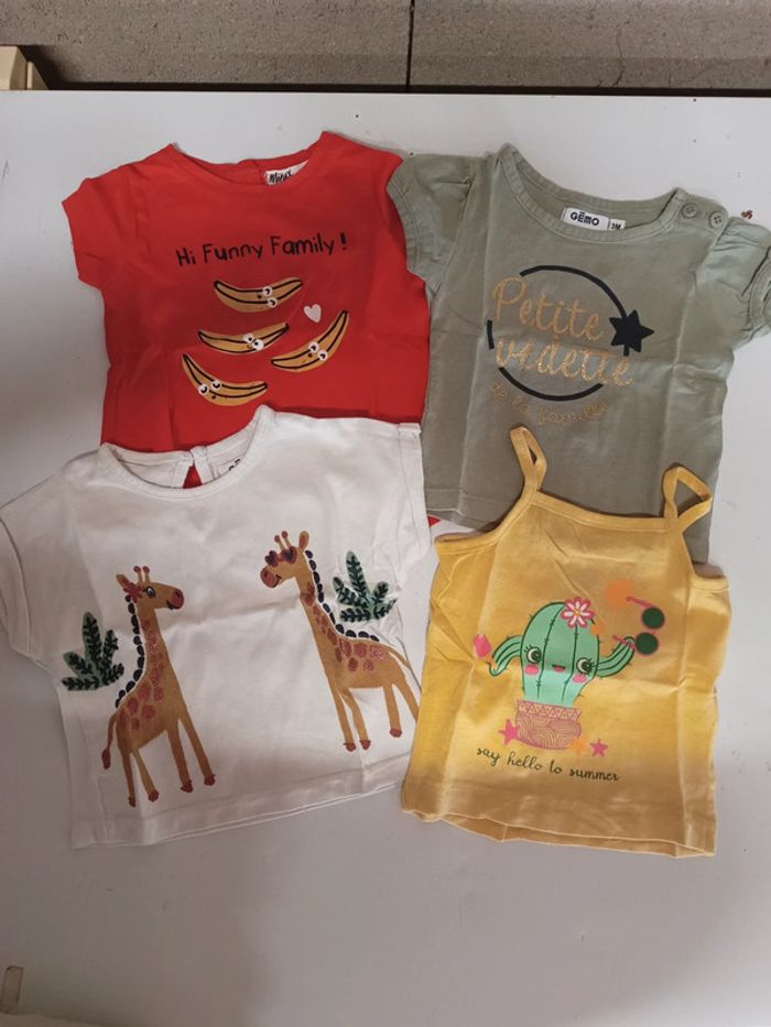 Lot t-shirt manches courtes