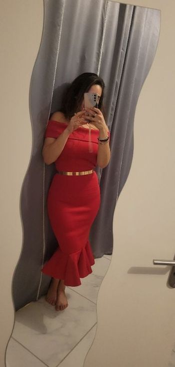 Robe sirène rouge