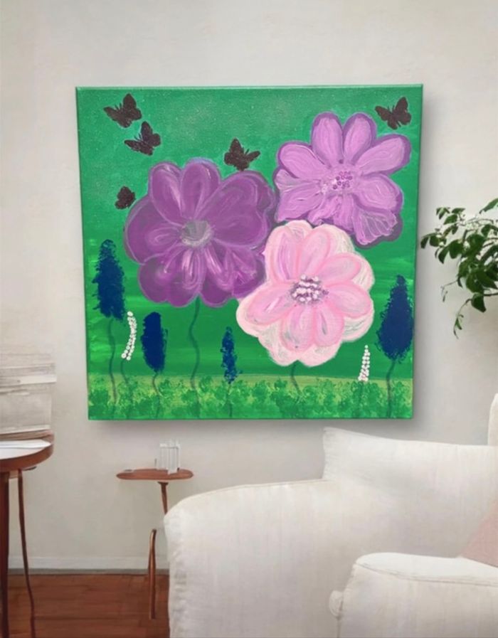 Tableau décoratif - décoration intérieure - maison - fleur - photo numéro 2