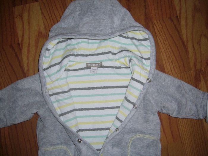 Gilet/veste velours très chaude 3 mois Orchestra - photo numéro 2